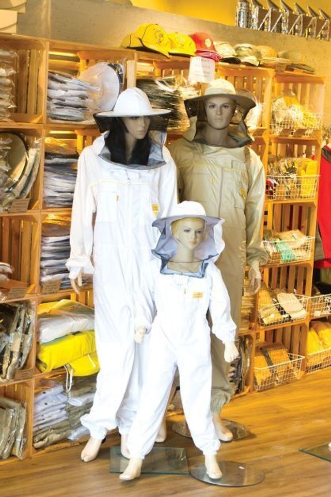 LYSON Kinder Imkeranzug Mit Abnehmbarem Hut - Bienen Schutzanzug Gr. 146 Blau