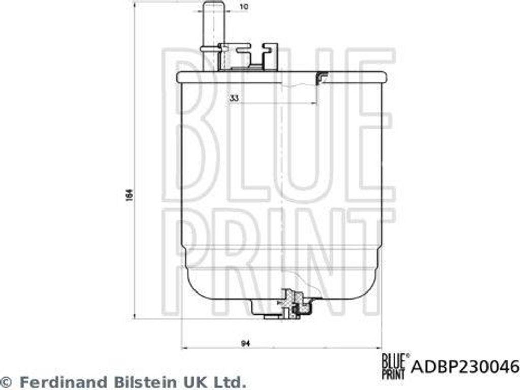 BLUE PRINT ADBP230046 Kraftstofffilter OE 31922F6900 kompatibel mit i30