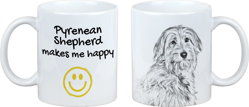 Pyrenaen-Hutehund, Pyrenäenschäferhund I - Tasse mit Hund, fröhliche Tasse für Hundeliebhaber, personalisiertes Geschenk der Marke Art-Dog