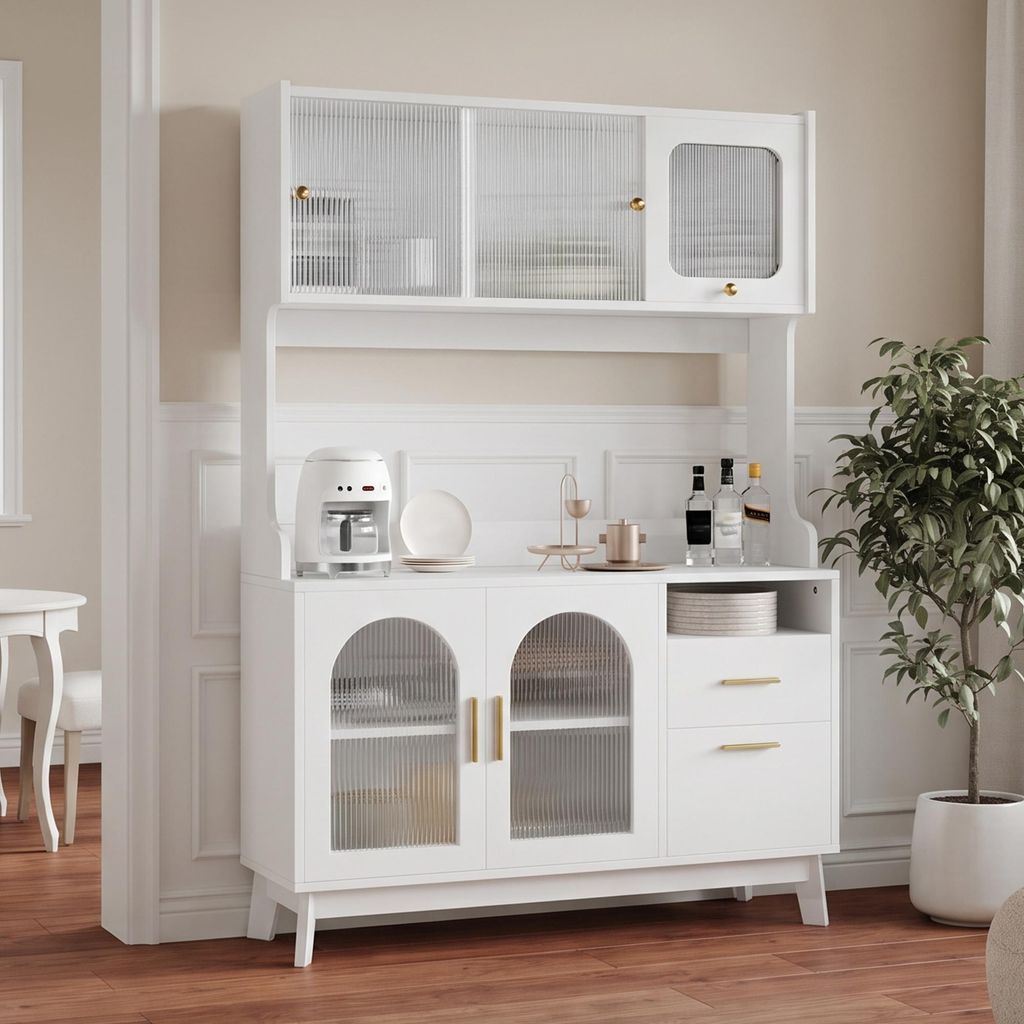 Flieks Esszimmer-Hochschrank mit mehrstufigem Stauraum, Produktbild 