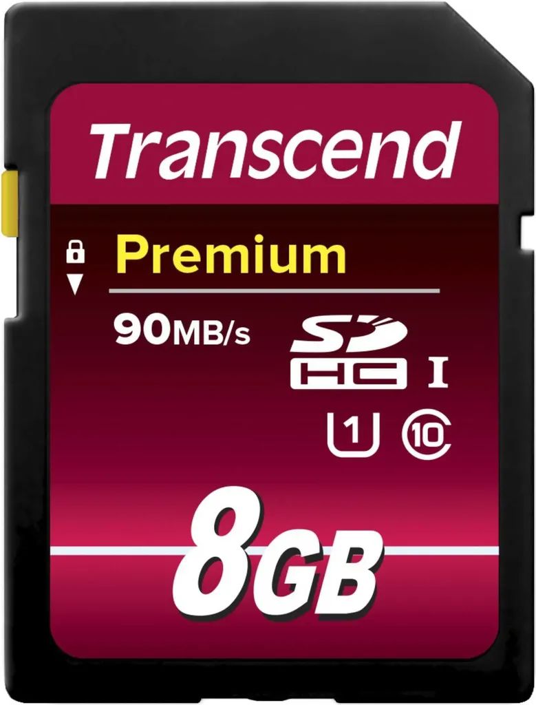 SDHC 8GB Transcend Class 10 UHS-I 400x - Scheda Memoria Premium Veloce