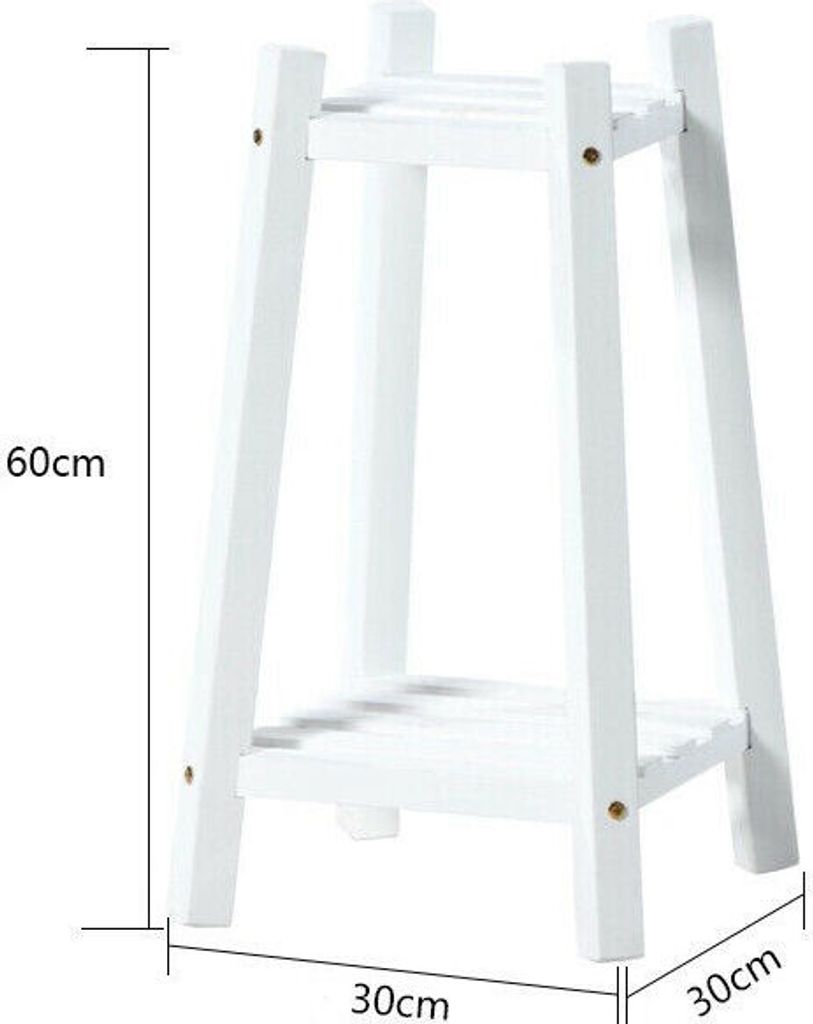 Holz Pflanzregal Blumentreppe Blumenständer Blumenregal Blumenbank 60x30x30cm