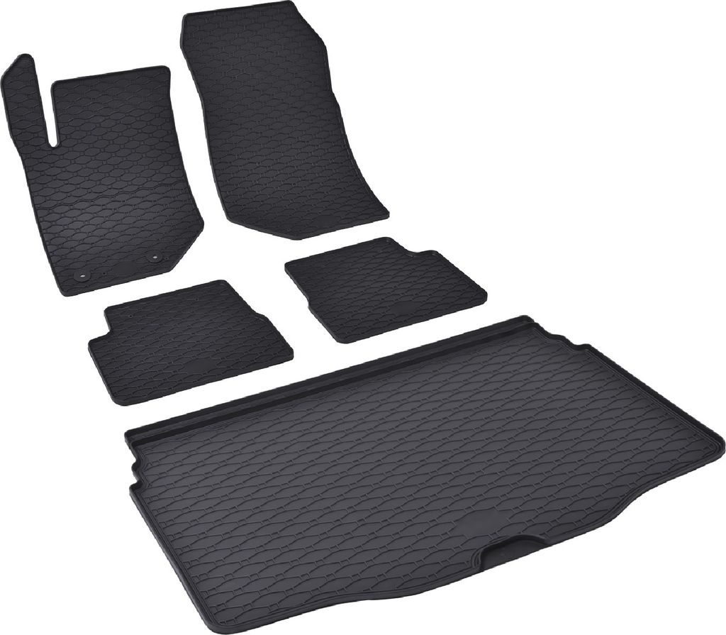 Z550239 Kofferraumwanne+Fußmatten passend für Jeep Avenger Benziner Benzinmotor Geländewagen SUV 5türer 2023-