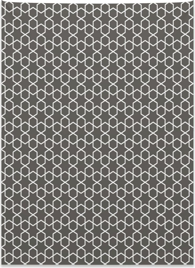 Abakuhaus Geometrisch Wandteppich, Orientalischer Stern Chevron aus Weiches Mikrofaser Stoff Kein Verblassen Klare Farben Waschbar, 110 x 150 cm, A...