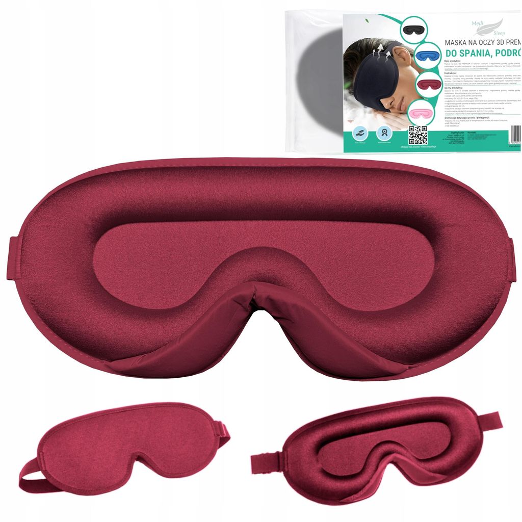 Augenbinde Zum Schlafen 3D Verdunkelungsmaske Einstellbar Produktbild 