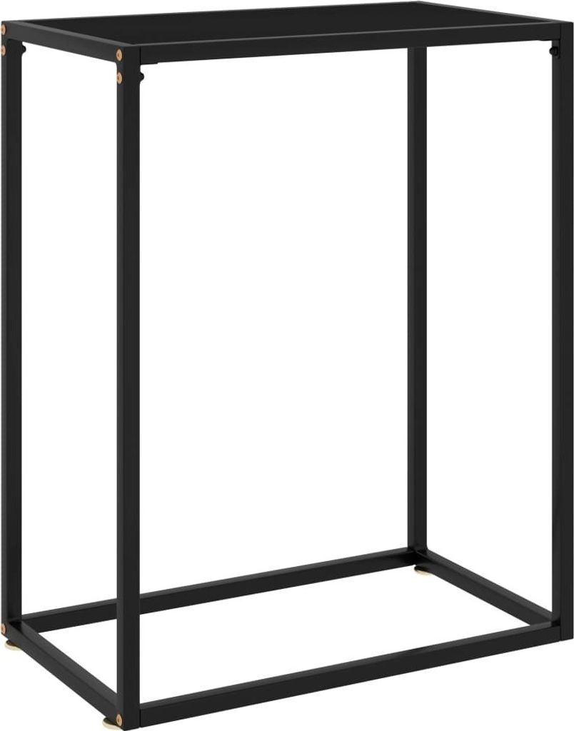 Konsolentisch Schwarz 60x35x75 cm Hartglas