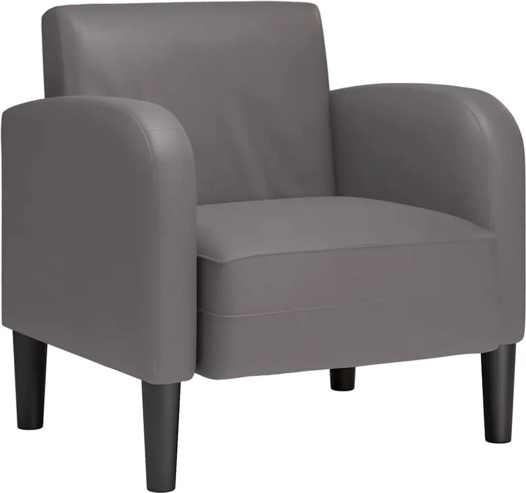 Poltrona vidaXL Grigio 54cm Pelle Sintetica - Arredo Design Moderno