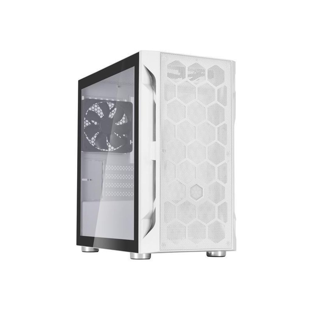 Silverstone FARA H1M, Micro Tower, PC, Weiß, micro ATX, Mini-DTX, Mini-ITX, Kunststoff, Stahl, 16 cm