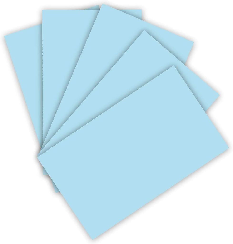 folia Tonpapier DIN A3 130 g/qm eisblau 50 Blatt