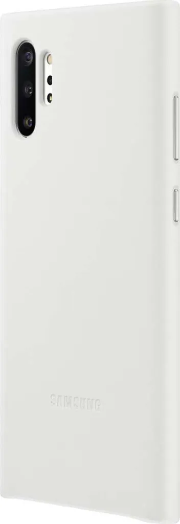 Coque Samsung Note 10+ EF-VN975LW en Cuir Blanc Finition Premium - 2