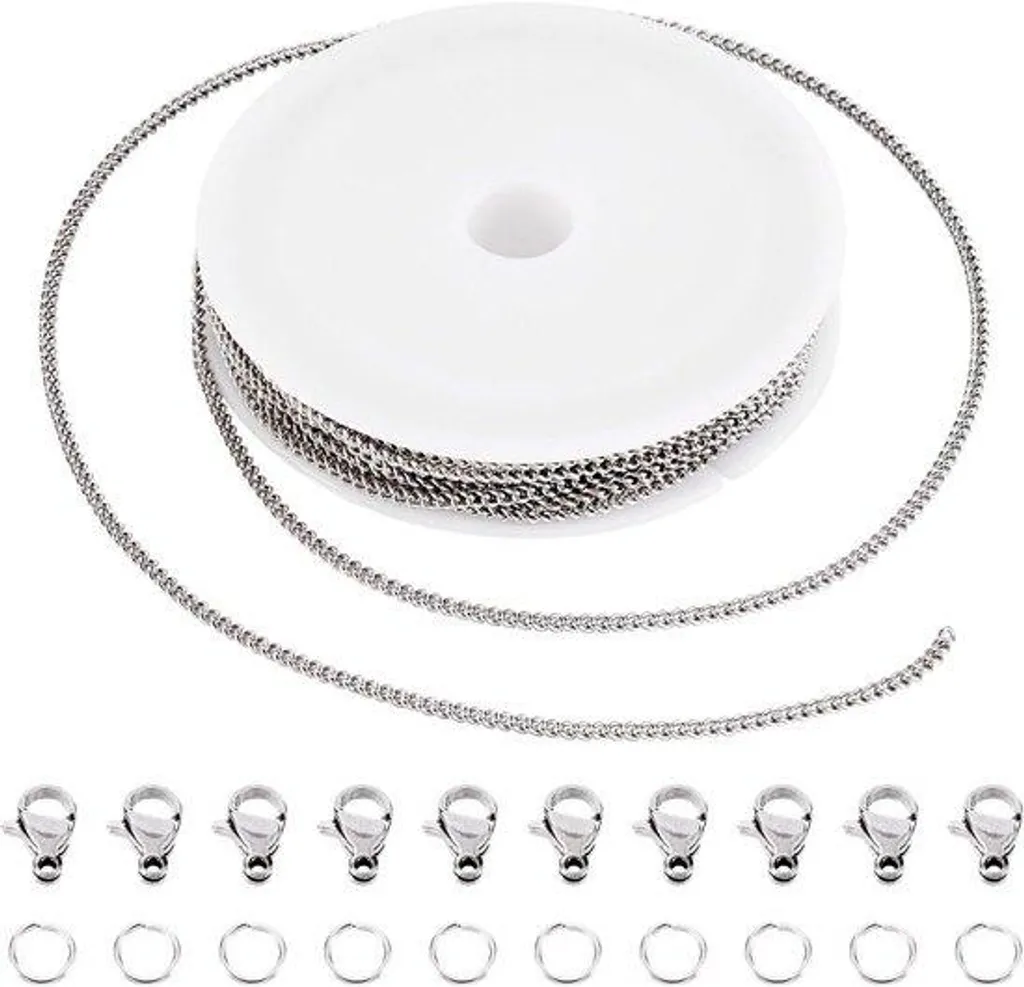 Chaîne réglable anti-vibration avec mousquetons pour fixation sécurisée
