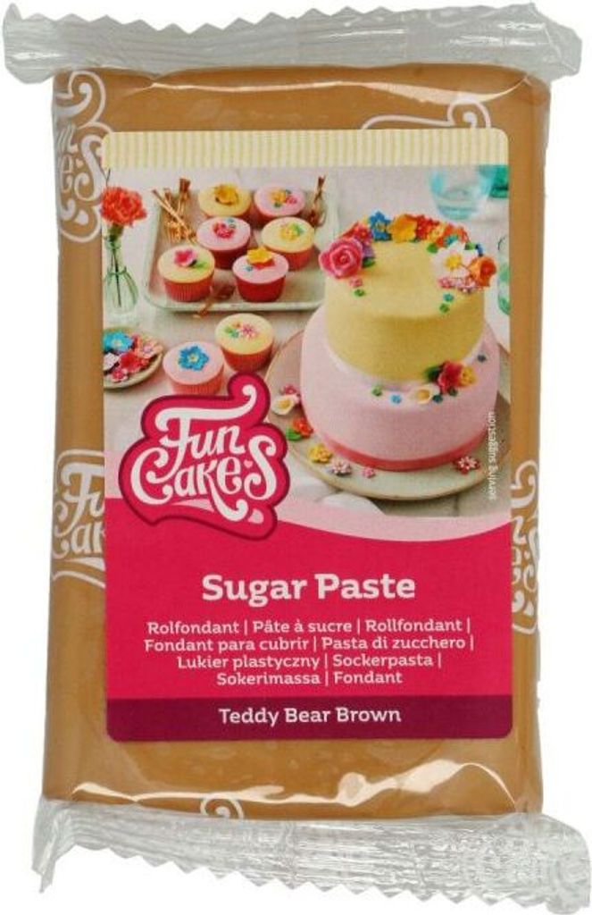 FunCakes Fondant Teddy Bear Brown -250g- Produktbild 4