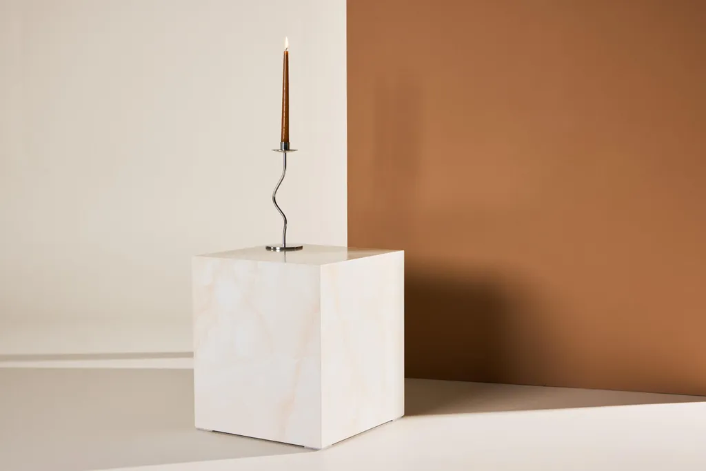 Guéridon York jaune clair : petit meuble d'appoint décoratif et chic - 3
