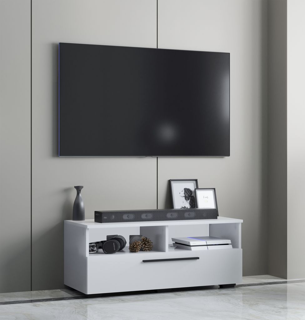 VCM TV Möbel | Lowboard | Fernsehschrank mit ausreichend Stauraum | Maße H. 39 x B. 115 x T. 40 cm | Fernseh Möbel – Arila XL