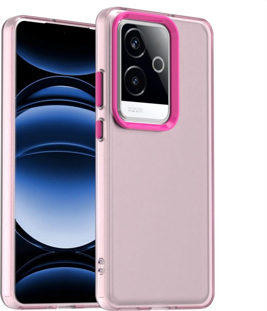 Handyhülle für Realme GT6 Schlank Durchscheinend Matt Stoßfest Schutzhülle Rot