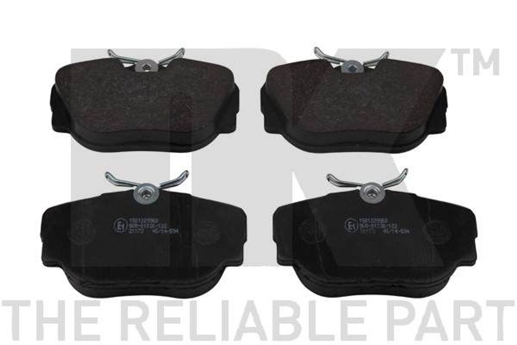 Bremsbelagsatz, Scheibenbremse