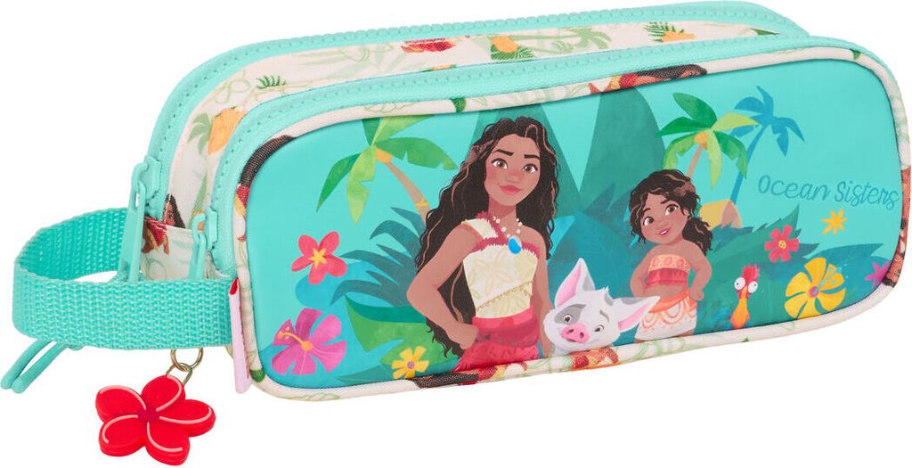 Zweifaches Mehrzweck-Etui Vaiana Blau Beige 21 x 8 x 6 cm