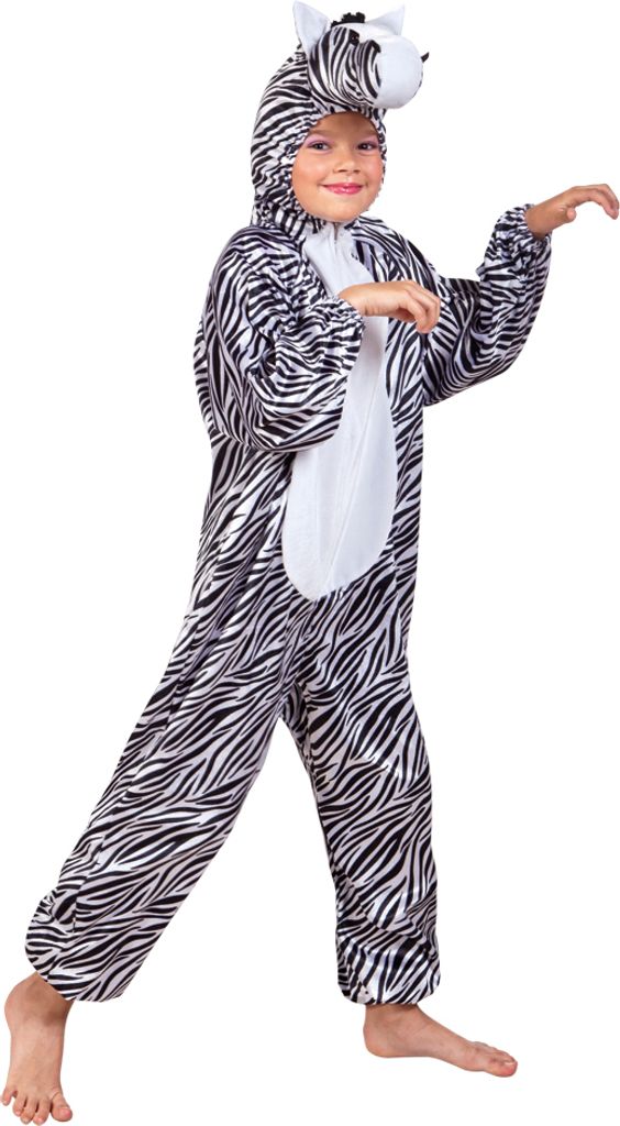 B88052-140 Kinder Mädchen Junge Zebra Overall-Kostüm bis Produktbild 