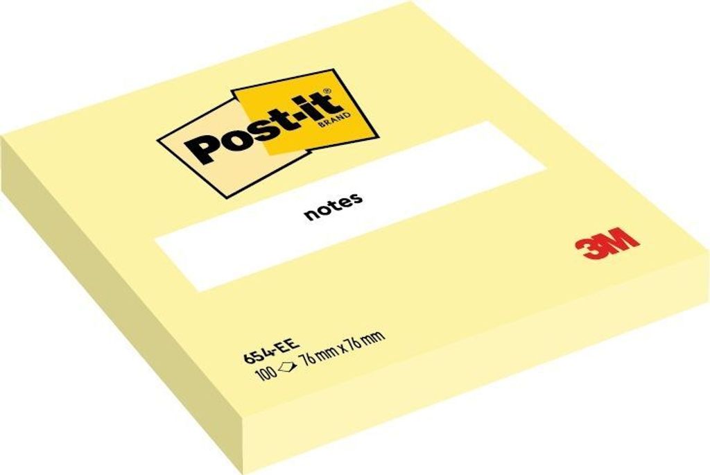3M Post-it Notes Haftnotizen, 76 x 76 mm, gelb 100 Immagine del prodotto 