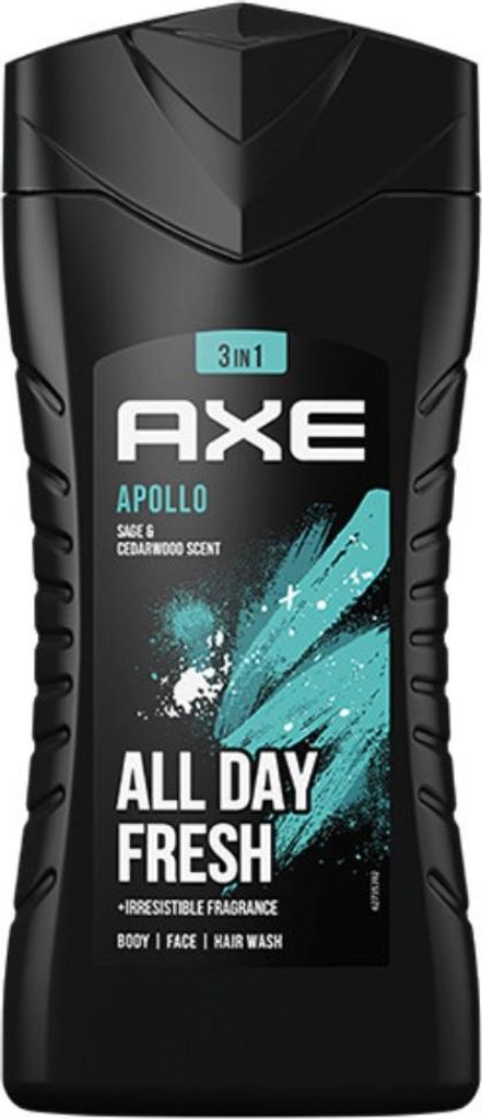 Axe - 3-in-1 Duschgel - Apollo, Salbei & Zedernholz - 250 ml - 1 Stück