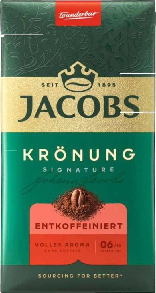 Jacobs Krönung entkoffeiniert gemahlen 500g Produktbild 