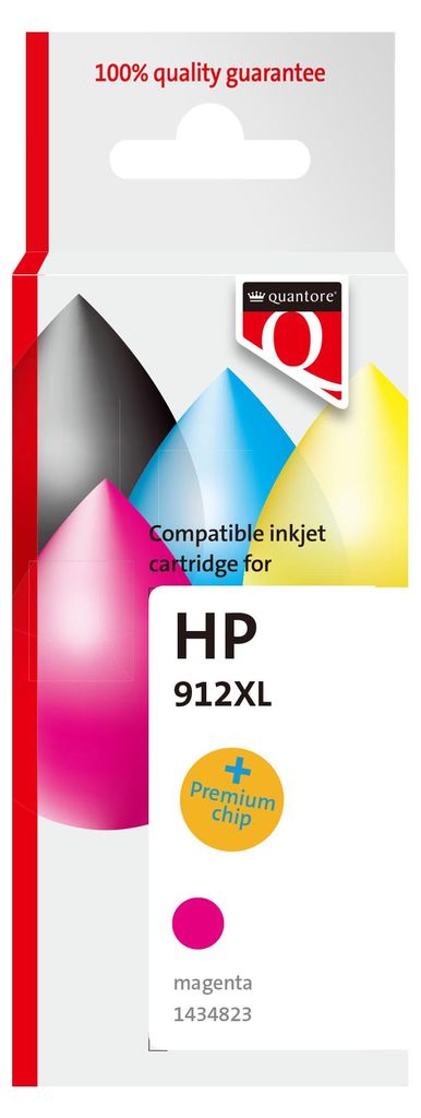 Quantore - Tintenpatronen-Alternative für HP 912XL 3YL82AE hc rot