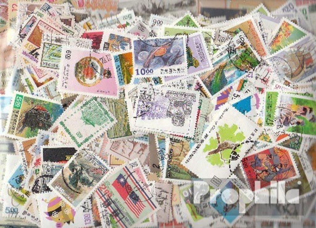 Briefmarken China-Taiwan 500 verschiedene Marken