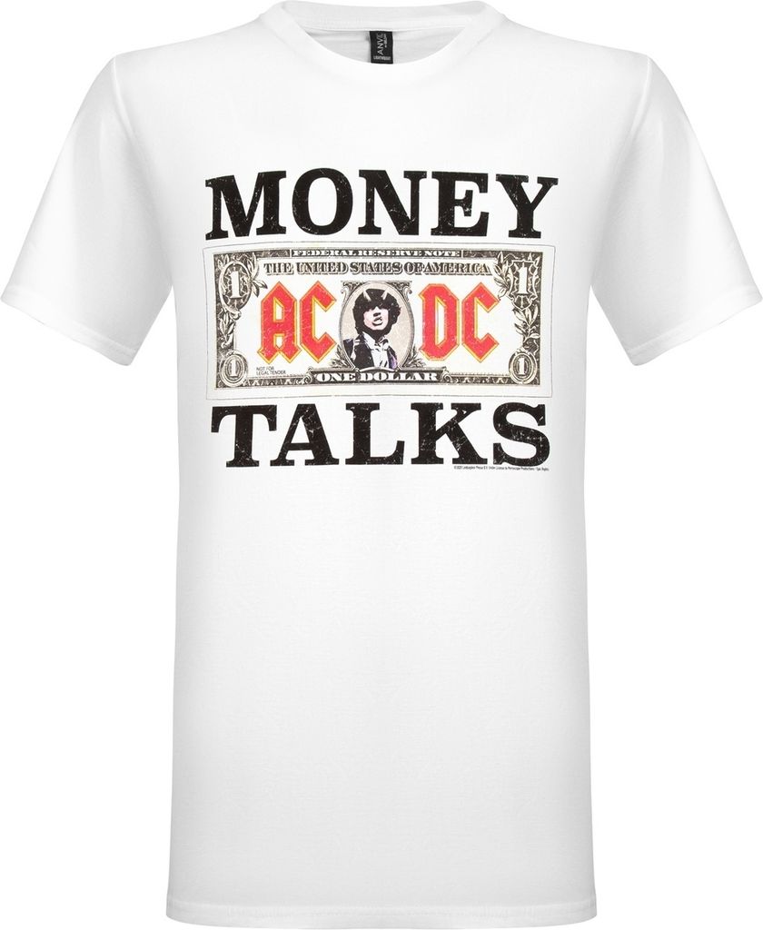 AC/DC Money Talks mens t-shirt White