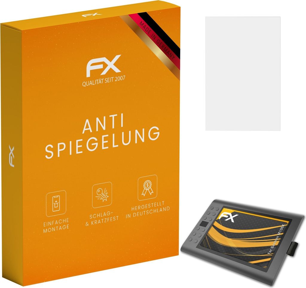 atFoliX FX-Antireflex 2x Schutzfolie kompatibel mit Gaomon M106K Displayfolie