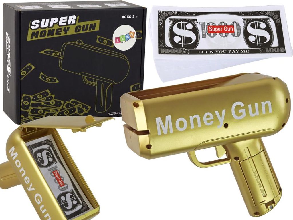 Lanceur de billets de banque Money Gun Shooting Gold Money Image du produit 