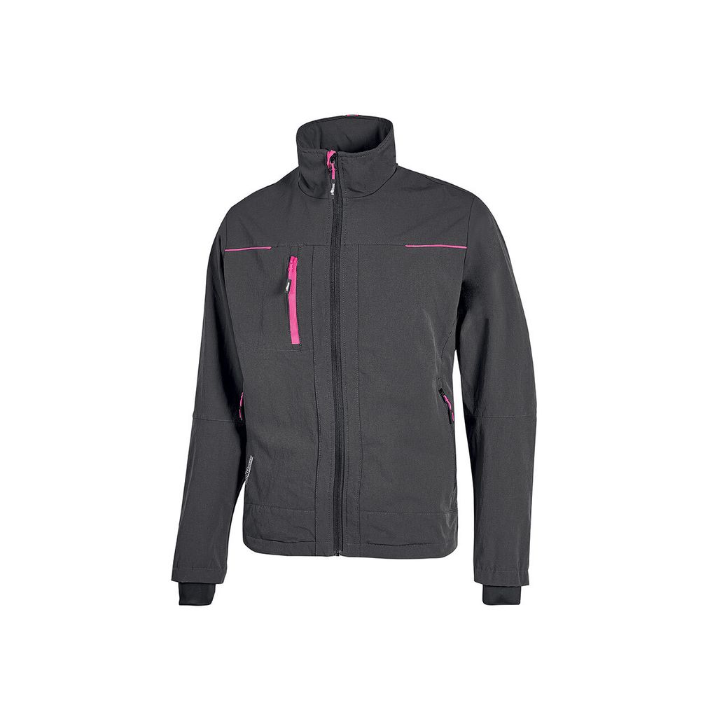 U-Power Stoffjacke Pluton Lady, Farbe:grey fucsia, Größe:S