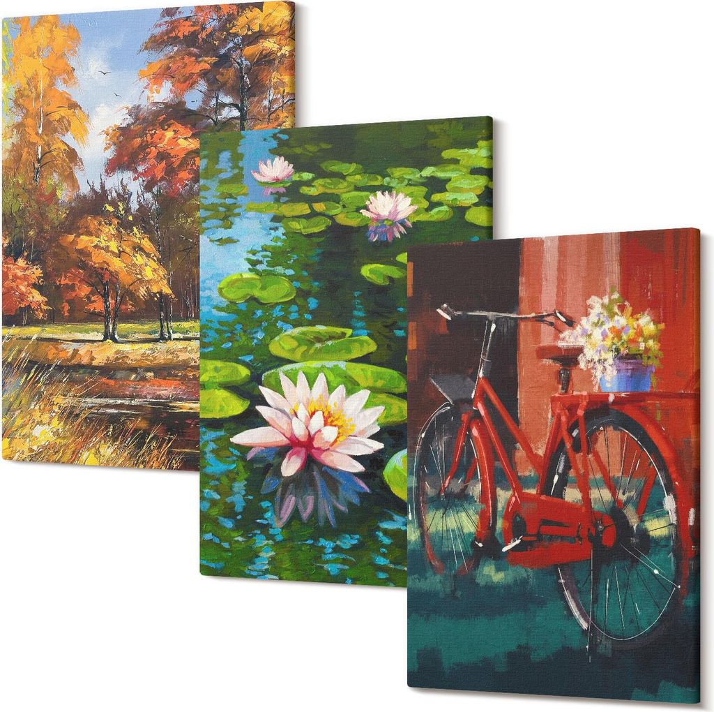 Leinwandbilder – Wandbilder – Leinwandbild – Canvas Bild – Polycanvas – Kunstdruck – – Modern – Aufhängefertig – Mehrteilig – ...