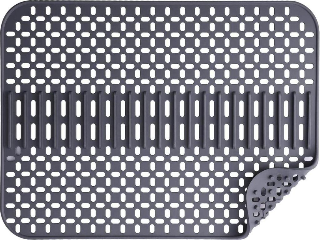 Silikonová podložka pod dřez tmavě šedá 43 x 32 cm Obrázek produktu 