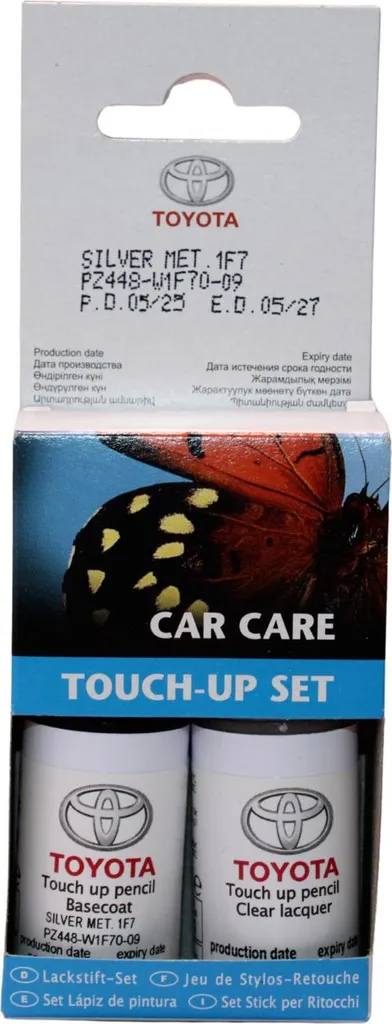 Peinture Argent Métallique 1F7 Toyota Haute Adhérence Code PZ448-W1F70-09