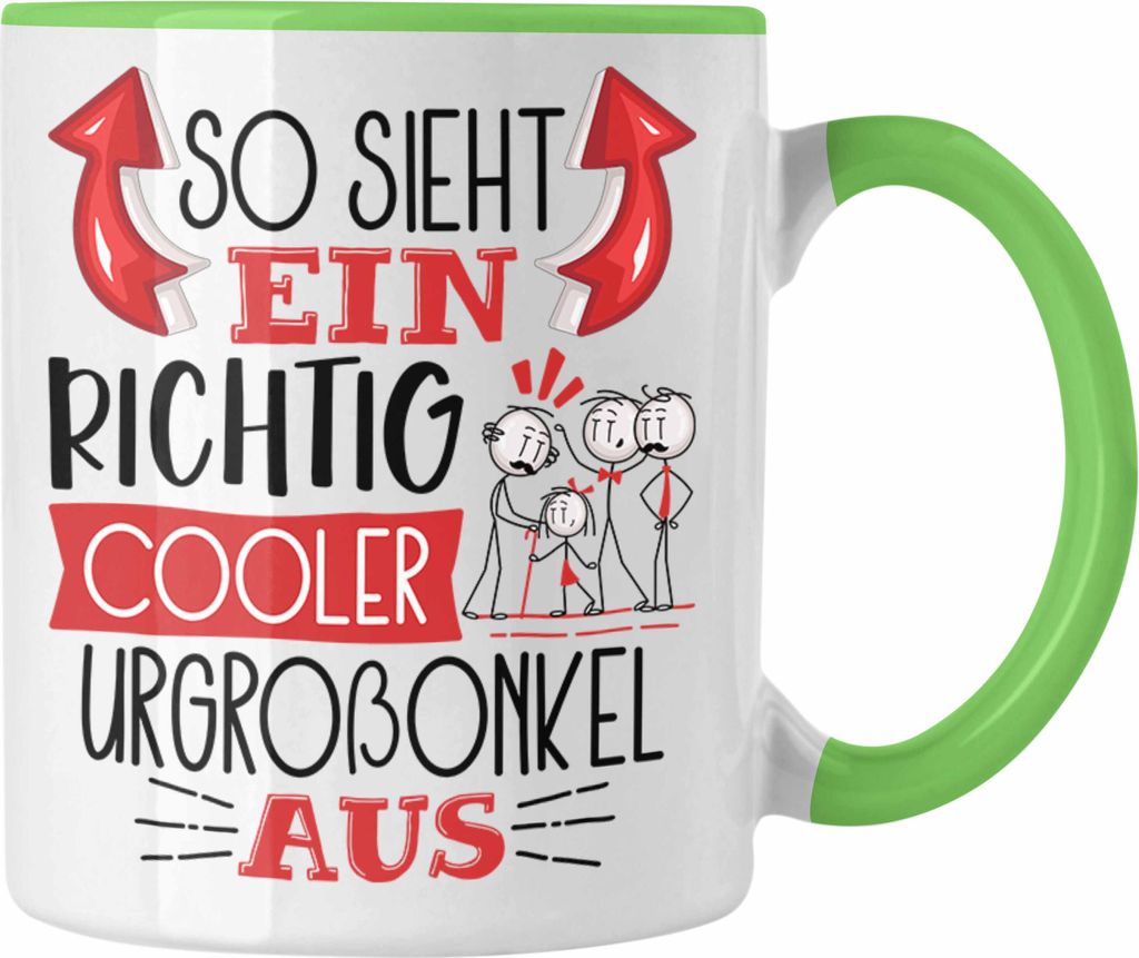 Trendation - Urgroßonkel Tasse Geschenk So Sieht Ein RIchtig Cooler Urgroßonkel Aus Geschenkidee Lustiger Spruch Geburtstag Becher Kaffeetasse (G...