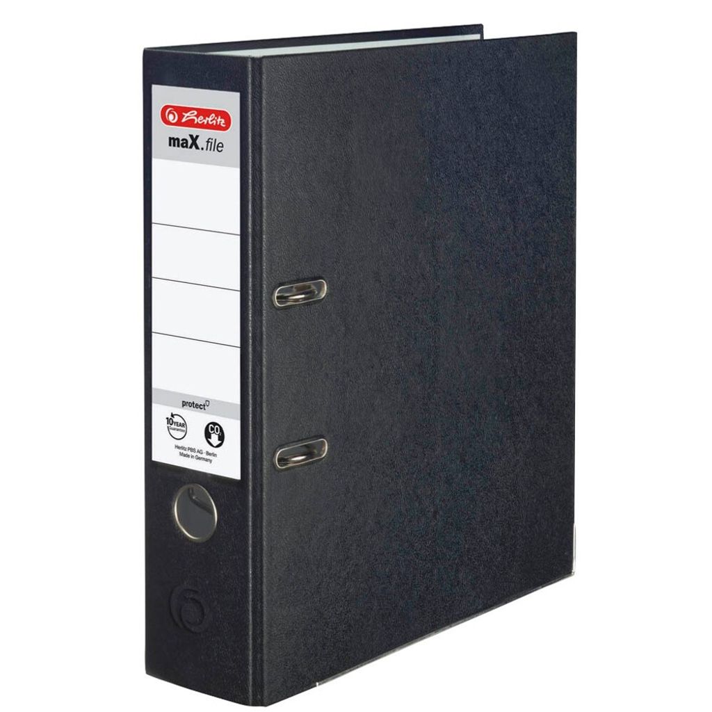 herlitz 5480801 maX.file protect Ordner schwarz Kunststoff Immagine del prodotto 