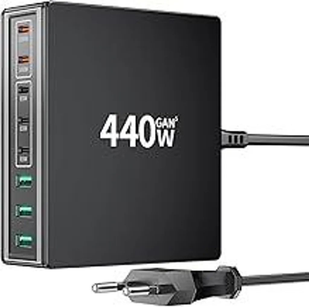 Alimentatore Professionale 440W Multi-Porta USB | Sicuro e Potente
