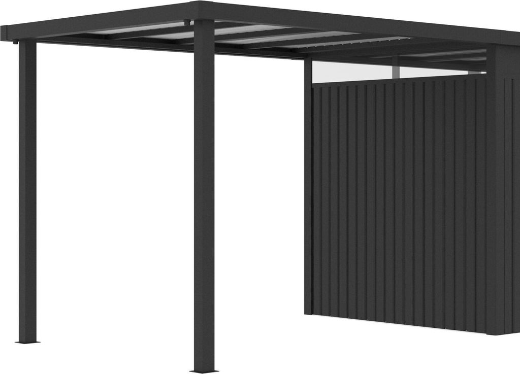 Seitendach für Gerätehaus Style 4,45 m² Anthrazit