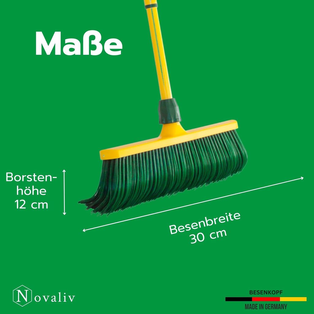 Novaliv set scopa ad artiglio 30 cm in plastica con manico Immagine del prodotto 