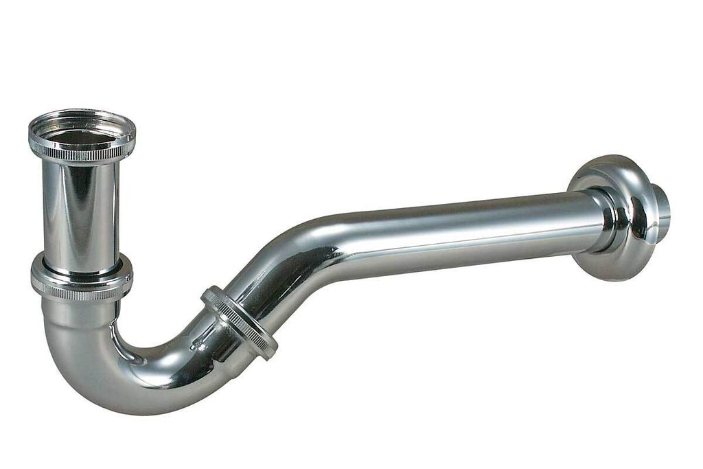 Bidet Siphon 1 1/4 Zoll messing verchromt Geruchverschluss Produktbild 
