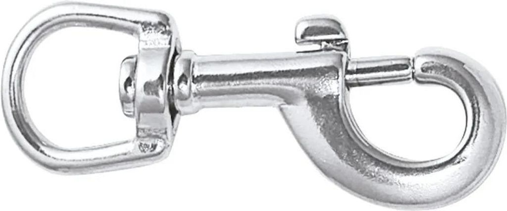 Talamex Drehbarer Augenbolzen Mit Karabinerhaken Silber 64 mm Silber 64 mm