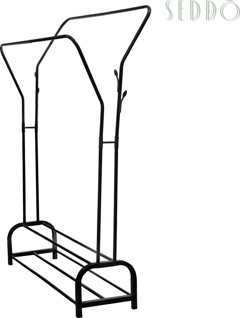 Aménagement de couloir : étagère à vêtements large en métal durable - 10