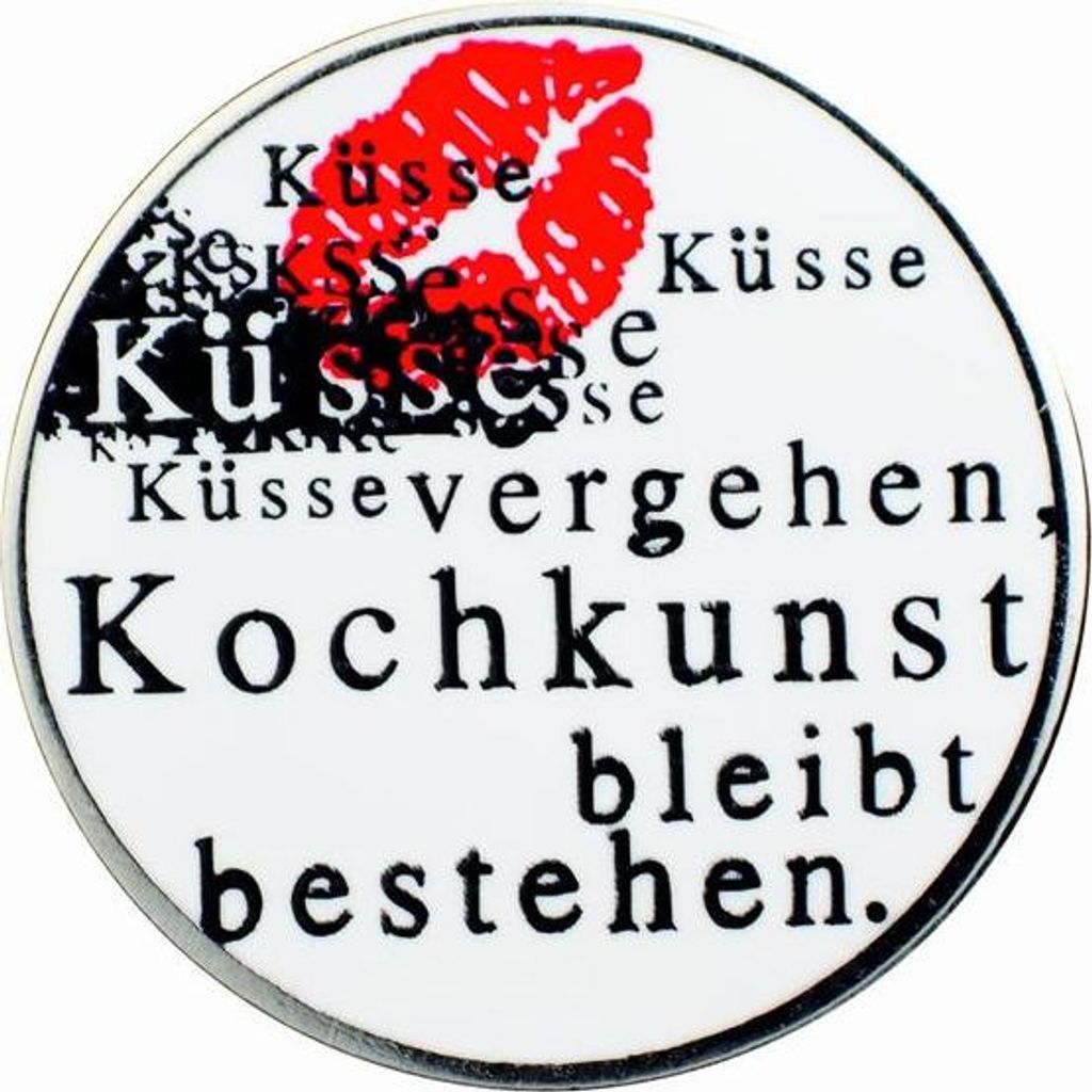 Gourmetpin - Motiv "Küsse vergehen"