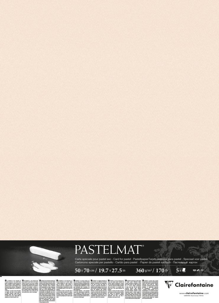 Clairefontaine Pastelmat Pastellmalerei, 5 Bogen 50x70 cm, Produktbild 