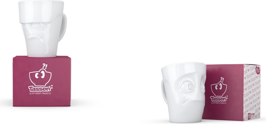 Fiftyeight Henkelbecher-Set 2-tlg. 350 ml Nr 002 weiß Kaffeebecher Mug