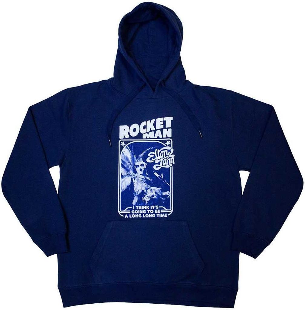 Elton John - "Rocketman" Kapuzenpullover für Herren/Damen Uni RO10649 (M) (Blau)