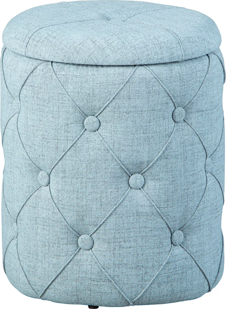 Ymas Repose-pieds Gris avec Rangement Intégré et Assise Confortable