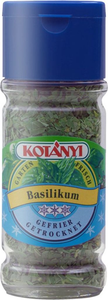 Kotanyi Basilikum gefriergetrocknet 100 ml Glas Produktbild 