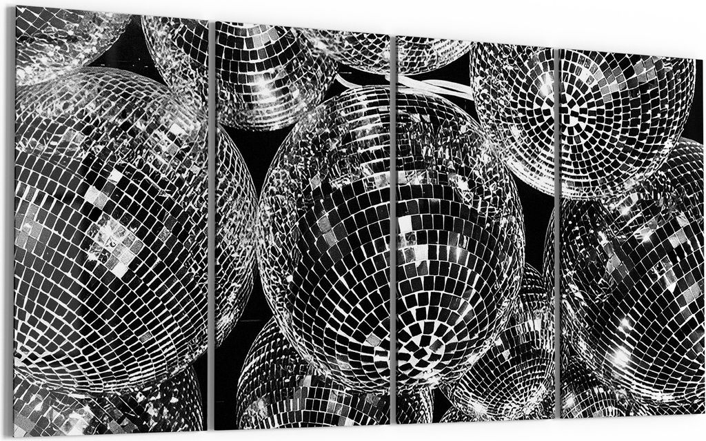 DEQORI Glasbild Echtglas 4x30x60 cm 'Glanz der Nacht' Wandbilder XXL groß