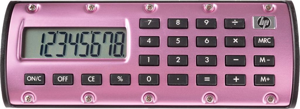 HP Quick Calc Taschenrechner in pink